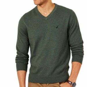 Nautica Navtech Pineforest V Neck Sweater NWT - L